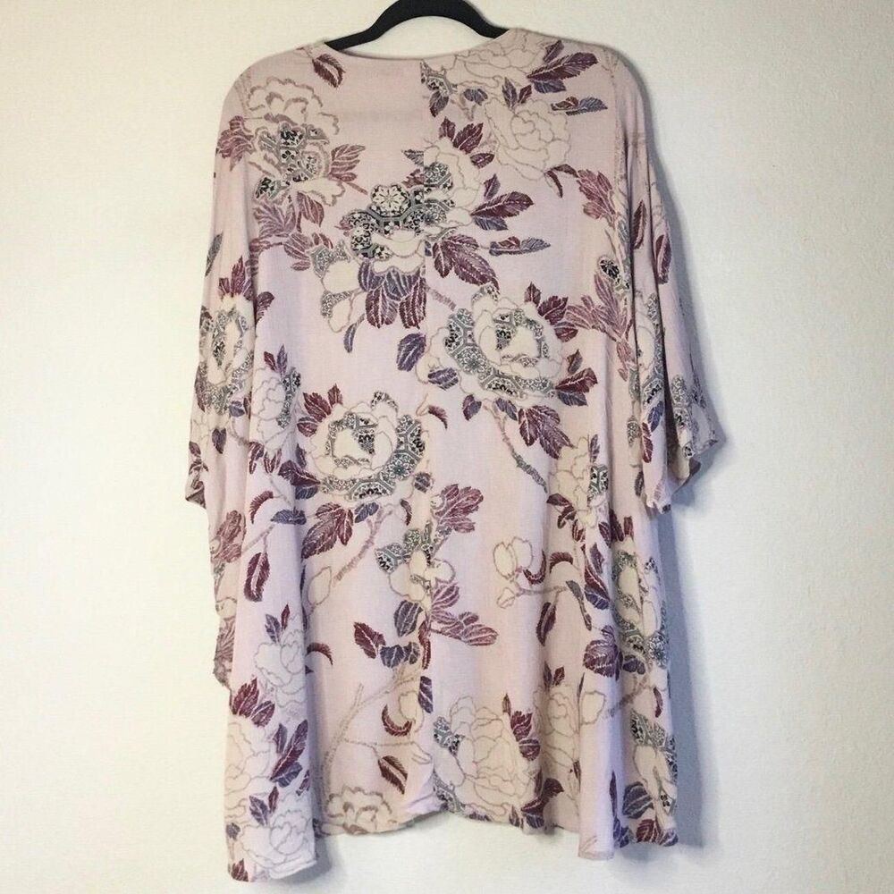 Knox rose duster coverup patchwork rose pattern witchy cottagecore fairycore M - Picture 2 of 5